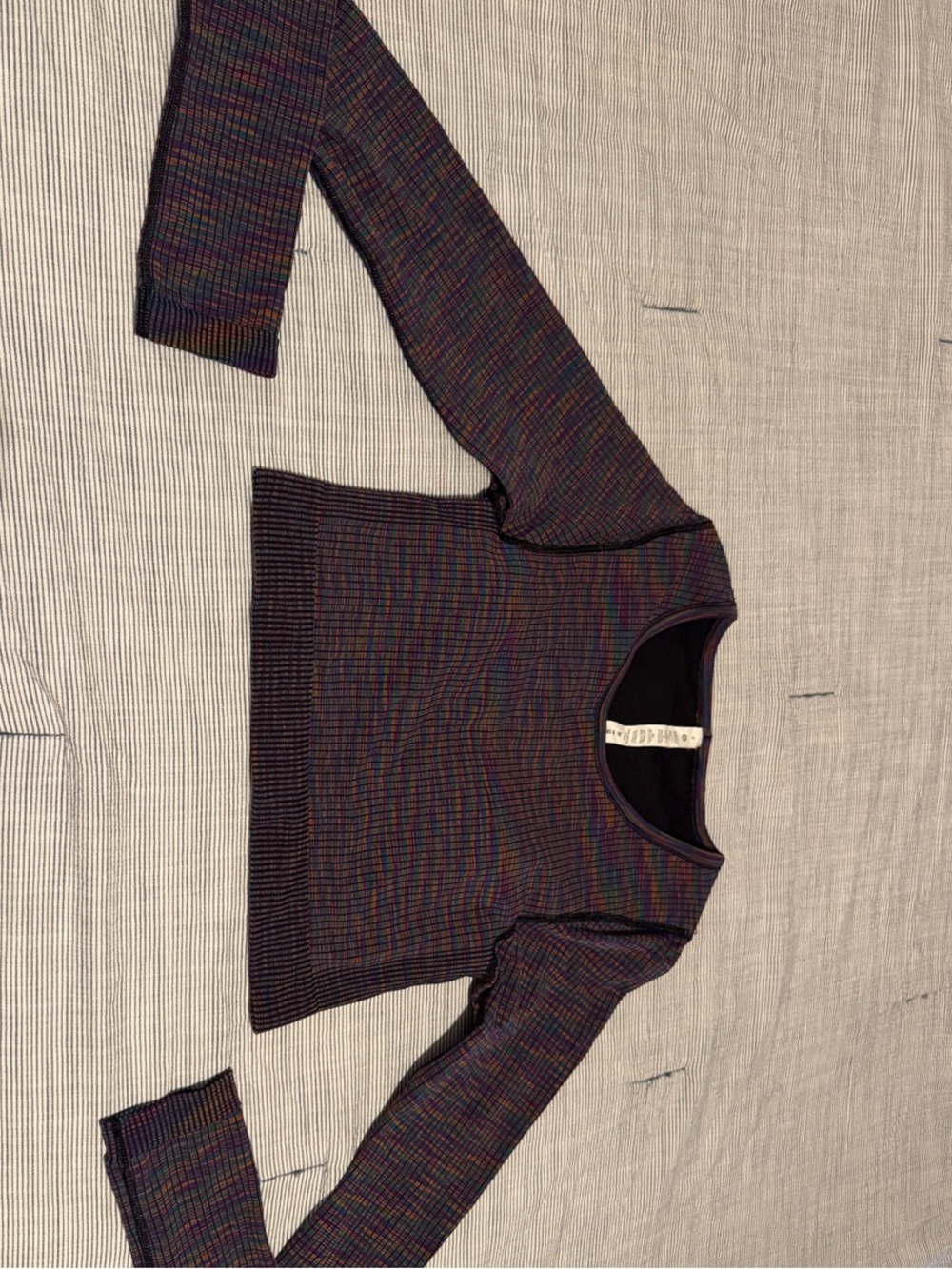 lululemon athletica Multicolor Cropped Ebb to Street long sleeve